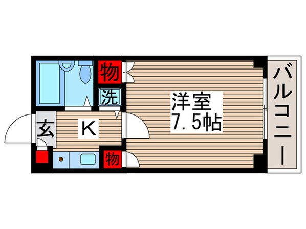 フラッグＫＫの物件間取画像